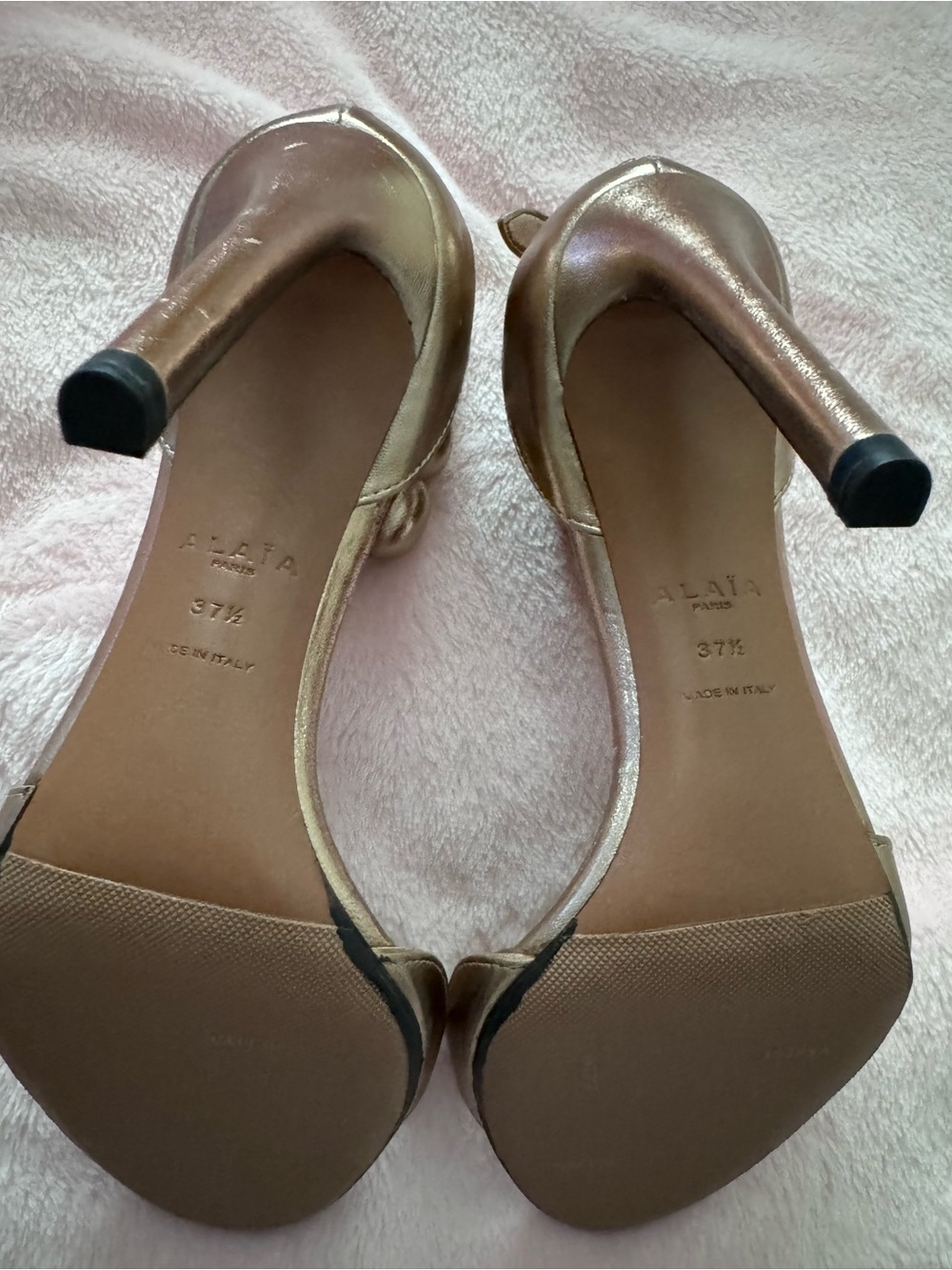 Alaïa *Rare* Bombe Rose Gold Pumps | Excellent Condition - Picture 11 of 14